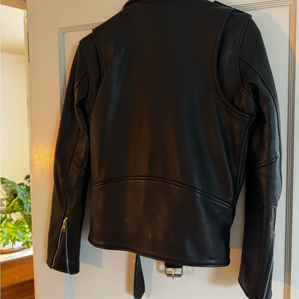Classic Understated Leather Easy Rider jacket - Picture 5 of 7